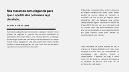 Muito Texto Em Duas Colunas - Modelo HTML5 Multifuncional