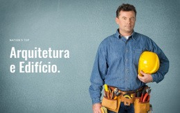 Arquitetura E Construção - Modelo De Site Profissional