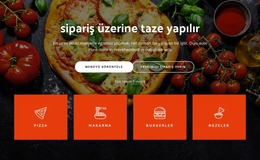 Sipariş Üzerine Taze Yapıldı - Basit Joomla Şablonu