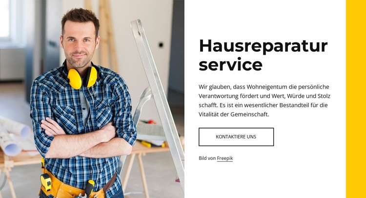 Gewerbliche Handwerkerleistungen CSS-Vorlage