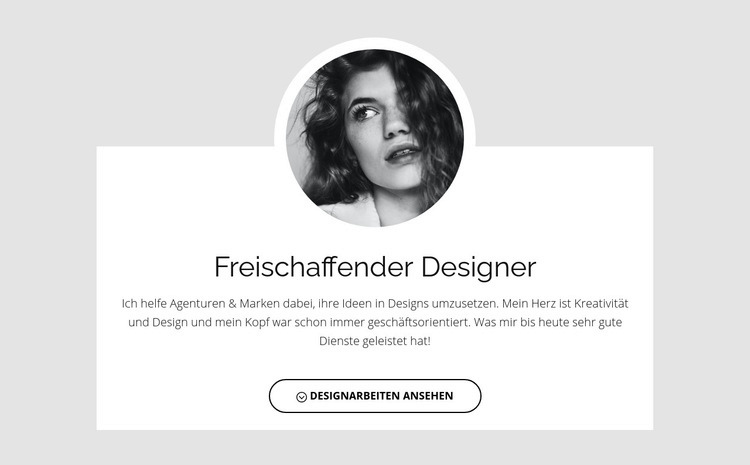 Freiberufler Website-Modell