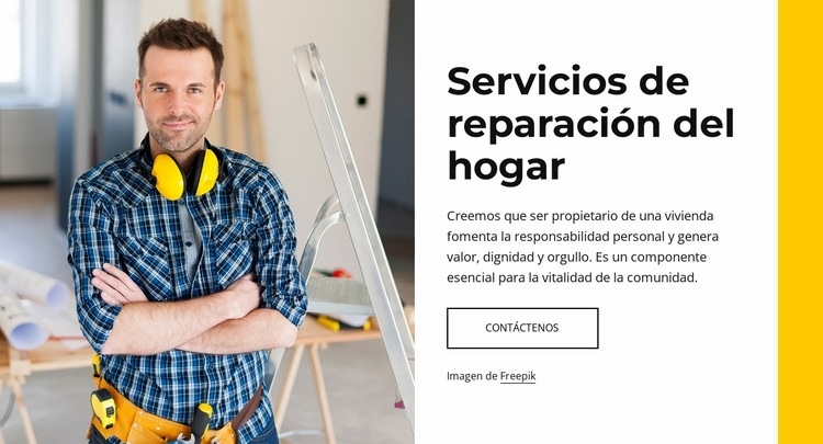 Servicios comerciales de manitas Plantillas de creación de sitios web