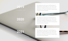 Statistieken Per Jaar CSS-Lay-Outsjabloon