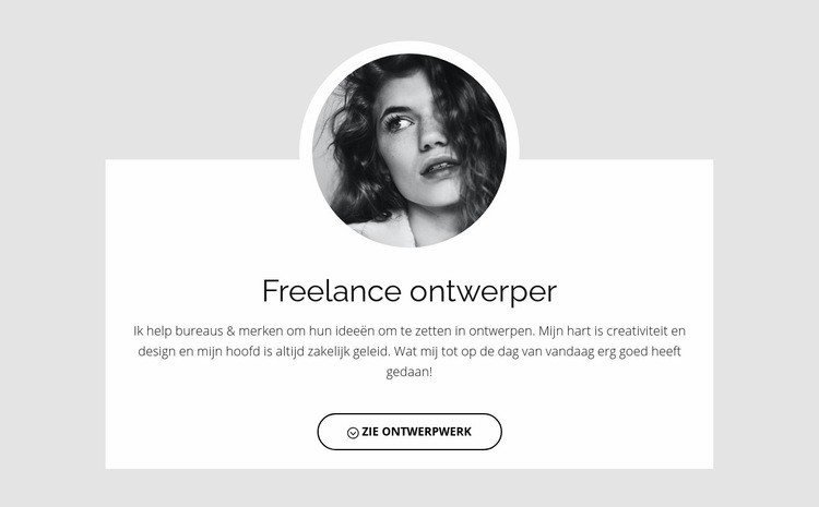 Freelance mensen Sjabloon voor één pagina