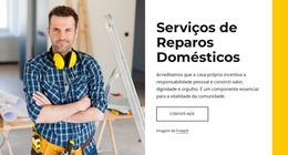 Serviços De Mão De Obra Comercial - Modelo De Site Simples