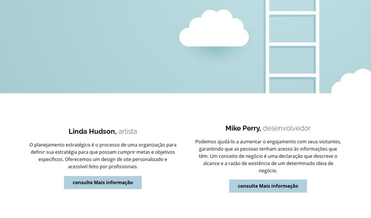 Duas críticas positivas Landing Page