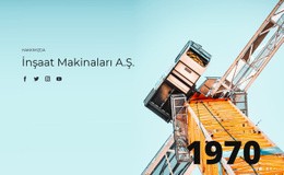 İnşaat, Mühendislik, Tedarik - Nihai Tek Sayfalık Şablon