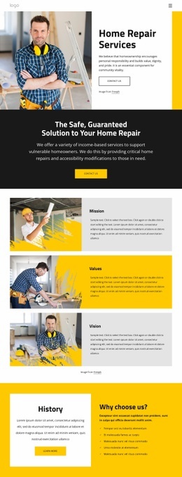 Quality Handyman Service - Web Page Design For Inspiration