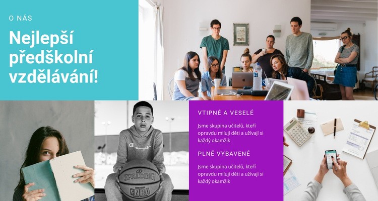 Předškolní vzdělávání Šablona CSS