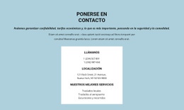 Información Del Contacto