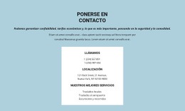 Información Del Contacto