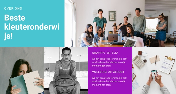 Voorschools onderwijs Html Website Builder