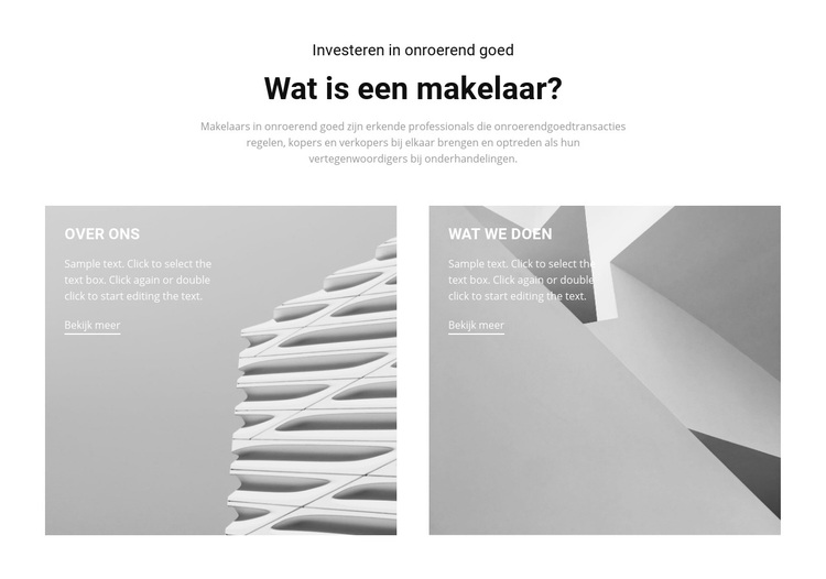 Zoek een makelaar WordPress-thema