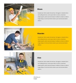 Website-Mockupgenerator Voor Missie En Waarden Voor Huisreparatie