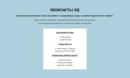 Informacje Kontaktowe