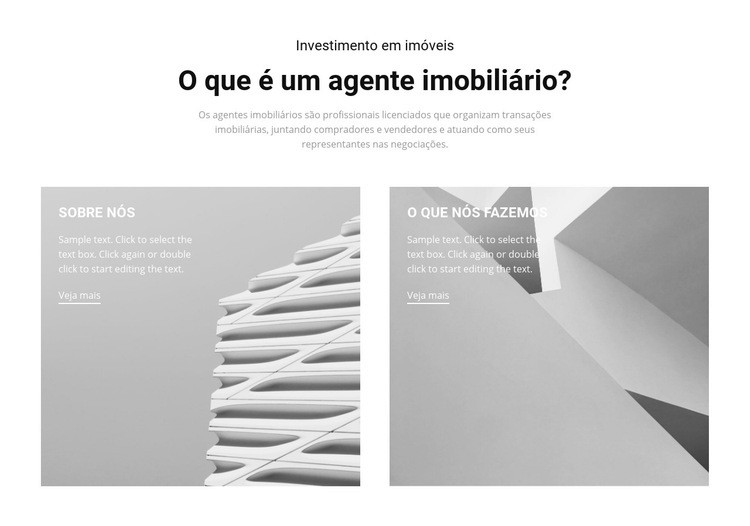 Encontre um agente imobiliário Construtor de sites HTML