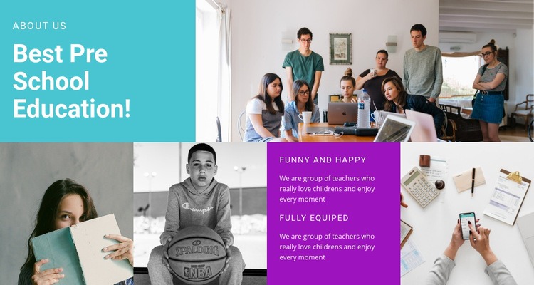 Pre school education  Webflow Template Alternative