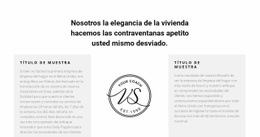 Dos Columnas De Texto Y Logotipo. Plantilla Responsiva Html5