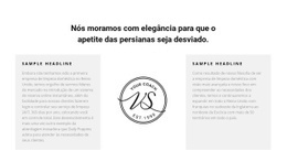 Duas Colunas De Texto E Logotipo Web Design