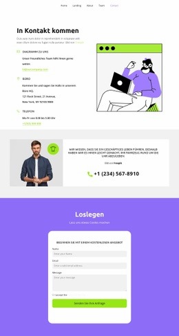 Kommen Sie Und Sehen Sie - Website-Builder