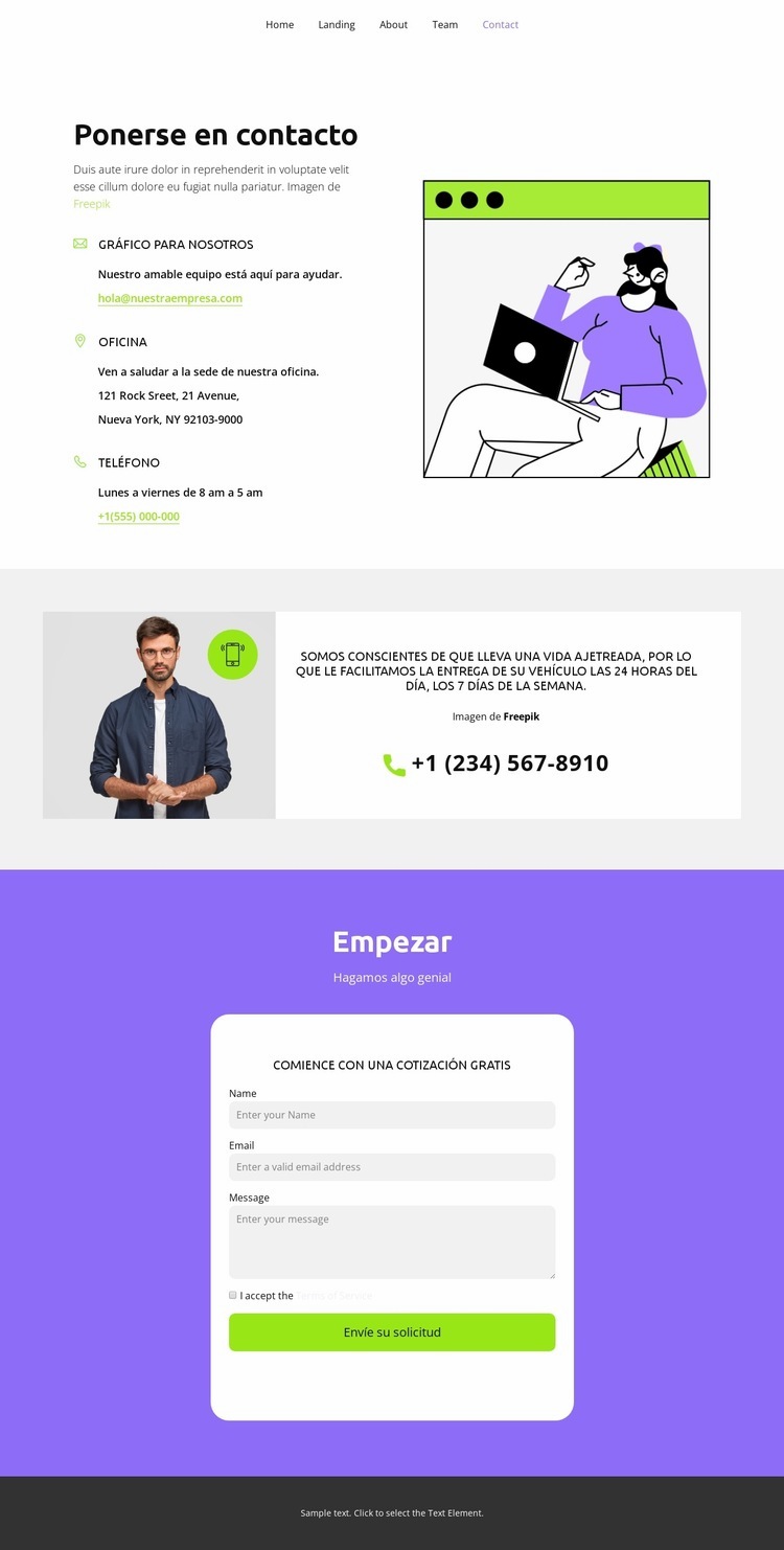 ven y mira Plantillas de creación de sitios web