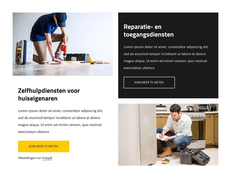 Reparatie- en toegangsdiensten CSS-sjabloon