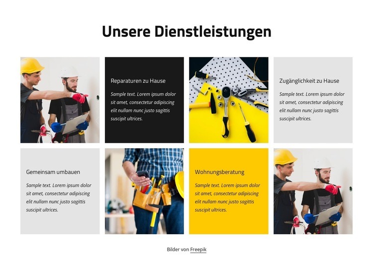 Reparaturdienste Website design