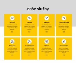 Web Stránky Pro Nabízíme Různé Služby Založené Na Příjmu