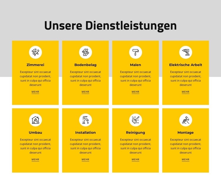 Wir bieten verschiedene einkommensabhängige Dienstleistungen an Website design