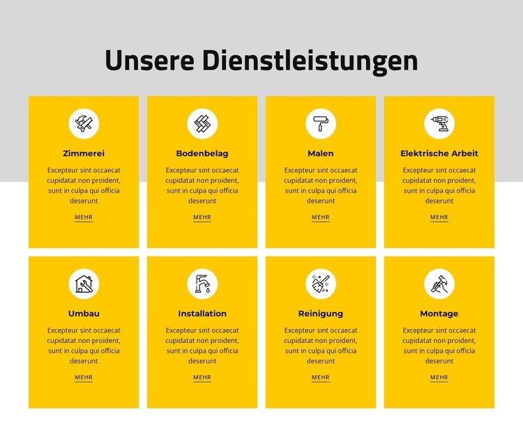 Wir bieten verschiedene einkommensabhängige Dienstleistungen an Website-Modell