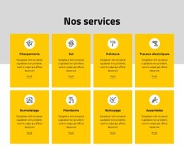 Nous Offrons Une Variété De Services Basés Sur Le Revenu – Modèle D'Une Page Prêt À L'Emploi