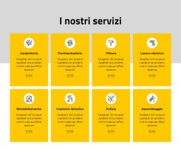 Offriamo Una Varietà Di Servizi Basati Sul Reddito: Moderno Costruttore Di Siti Web