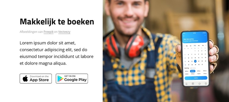 Eenvoudig reparatieservices boeken CSS-sjabloon