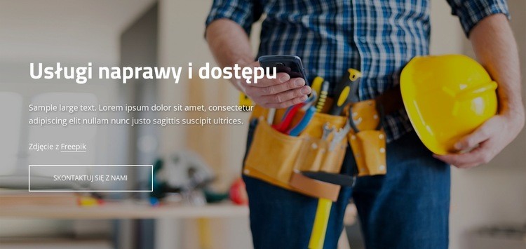 Opcje naprawy domu Projekt strony internetowej