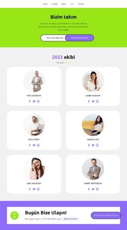 Yerleşim Ekibi - Free HTML Website Builder