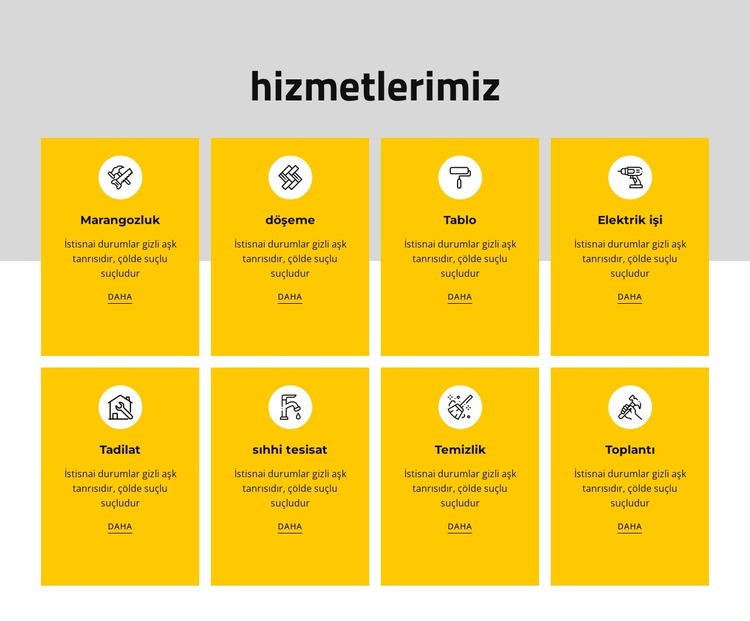 Çeşitli gelire dayalı hizmetler sunuyoruz Joomla Şablonu