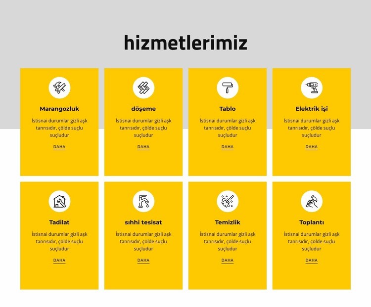 Çeşitli gelire dayalı hizmetler sunuyoruz Web Sitesi Oluşturucu Şablonları