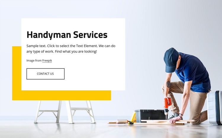 Home repair and handyman services Website Builder Software
