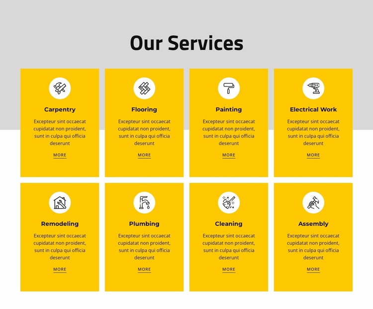 We offer a variety of income-based services Landing Page