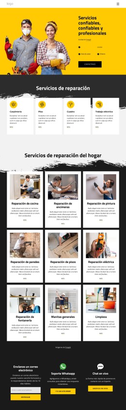 Página Web De Servicios De Manitas Y Reparaciones A Domicilio