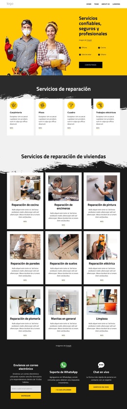 Servicios De Manitas Y Reparaciones A Domicilio - Tema Moderno De WordPress