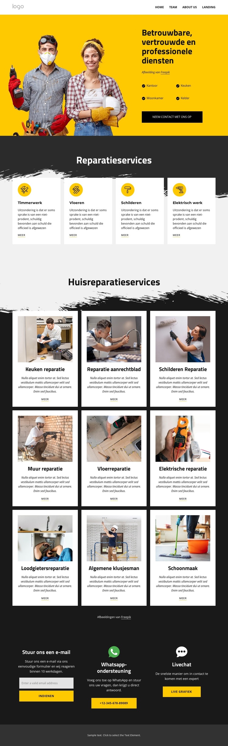 Klusjesman diensten en huis reparatie WordPress-thema