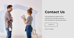 Handyman services Website Template by Nicepage