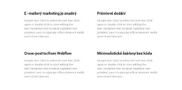 4 Buňky – Šablona Stránky HTML