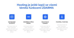 4 Funkce Hostingu – Šablona Vstupní Stránky