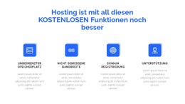 4 Hosting-Funktionen – Einfache Einseitenvorlage