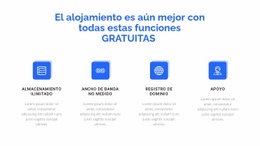 4 Características De Alojamiento - Diseño De Sitio Web Personalizado