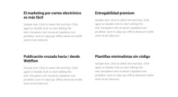 4 Celdas Plantilla De Sitio Web CSS