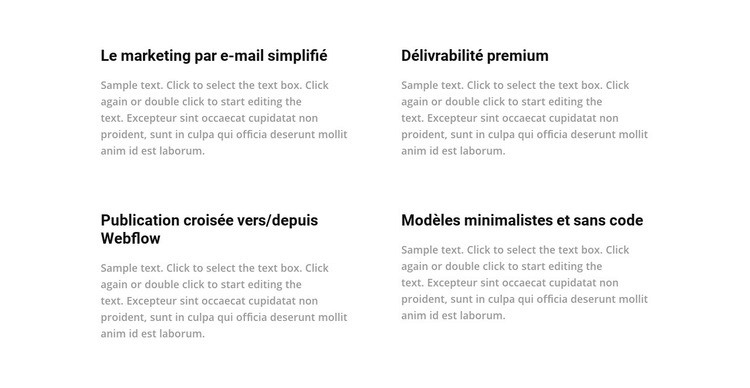 4 cellules Conception de site Web