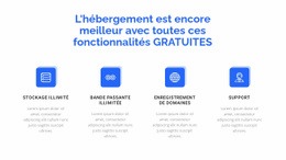 4 Fonctionnalités D'Hébergement – Modèles En Ligne